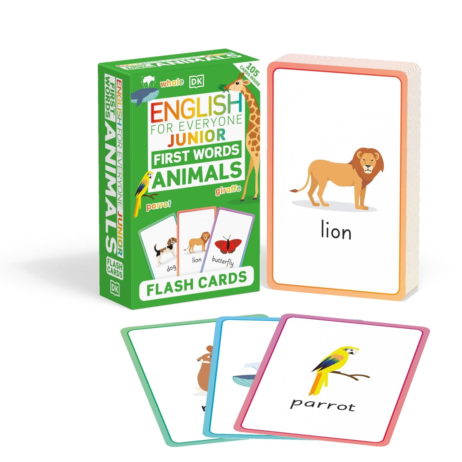 English for Everyone Junior First Words Animals Flash Cards b... - 9780241603284 - Image 3