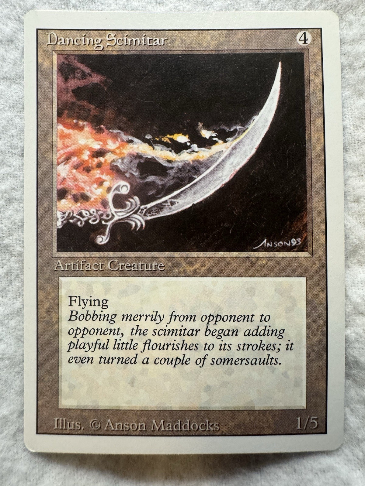 MTG - Dancing Scimitar - Revised Edition (1994) - NM - Rare - Regular - EN