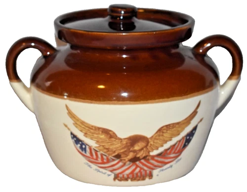 McCoy Pottery Spirit Of 76 Bicentennial Eagle Cookie Jar Bean Pot