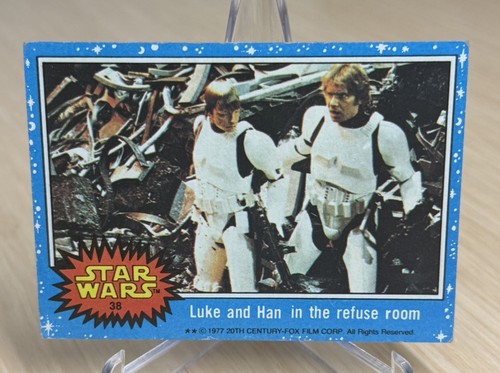 1977 Topps Star Wars #38 Luke and Han in the refuse room — TAG (grade unconfirmed)