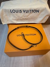 Louis Vuitton Monogram Canvas Shoulder Strap Dark Brown Gold Hook Auth