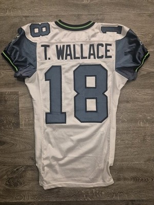 2003 Seattle Seahawks TACO WALLACE Game Worn road jersey (Kansas State Wildcats)