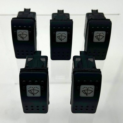 Carling VRB2S00C-B9C67-300-XNC2 Snap-In Rocker Switches Wiper 15Amp 24Volt 5pk