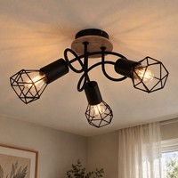 Deckenlampe Holzleuchte Deckenleuchte Esszimmerlampe Rondell Verstellbar D 38 Cm