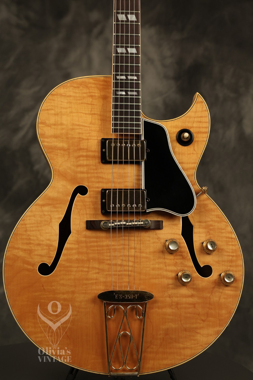 1963 Gibson ES-350 N Blonde / Natural highly figured FLAME MAPLE
