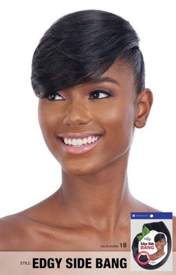 Shake-N-Go Freetress Equal Bang Piece - EDGY SIDE BANG