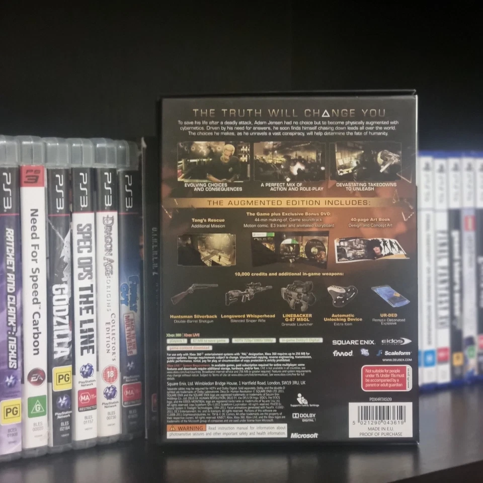 Dues Ex Human Revolution - Xbox 360 - Augmented Edition - Complete - Pal - Image 2 of 3