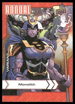 2022-23 Upper Deck Marvel Annual Canvas Variant Covers #60 Monolith