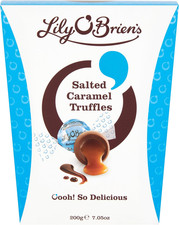 Lily O'Brien'S Salted Caramel Chocolate Truffles 200G - Thick Milk Chocolate 