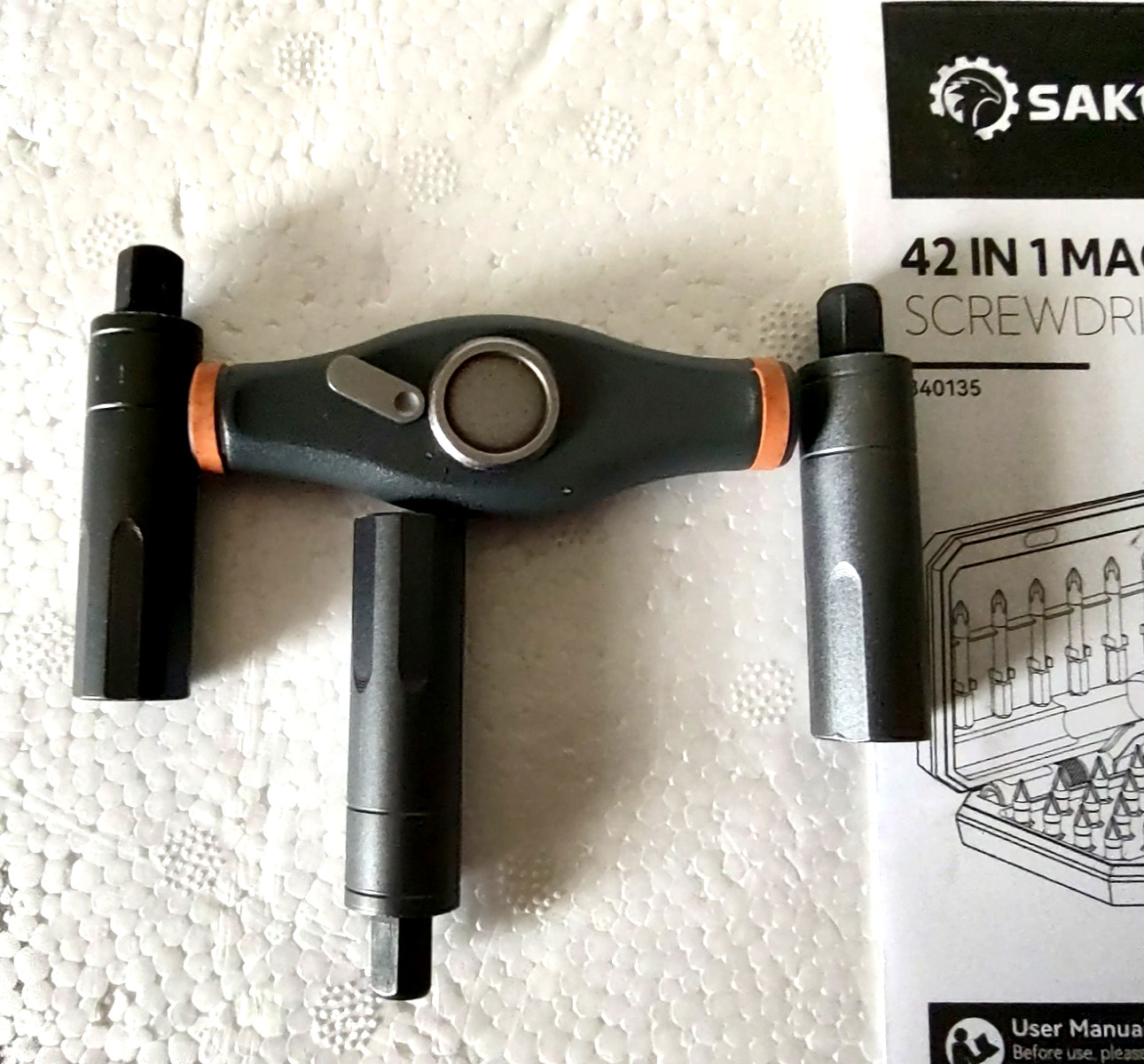 Saker Plus 42 Multi-Purpose Magnetic Ratchet Set Model DS01-SCSR42-01-RD Gray