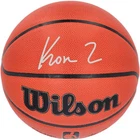 Kon Knueppel Signed Hornets Wilson Indoor Outdoor Basketball Fanatics COA