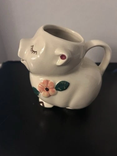 Vintage 40's Shawnee Smiley Pig Small Pitcher 4.5" Tall