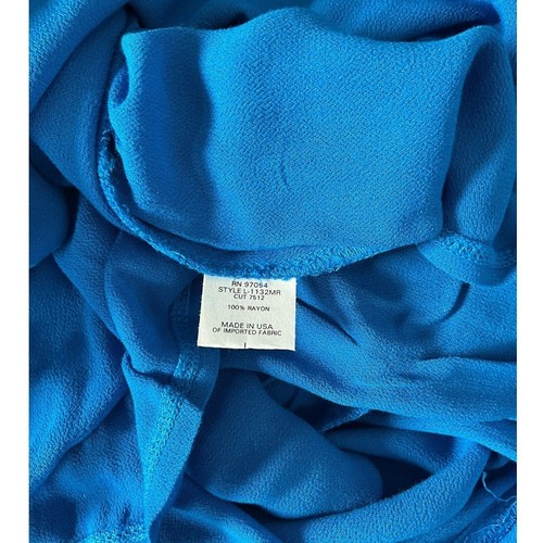 Lanston Blue Maxi Thin Straps Light Weight Double Lined Soft Flowy Large NWT - Picture 9 of 11