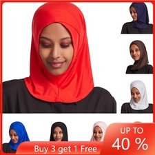 Muslim Women Modal Hijab Cap Scarf Turban Full Cover Shawl Cap Head Wrap Ramadan