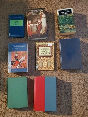 8 Classic Literature Books Lot Mark Twain Dumas Shakespeare Herriot Tom Jones