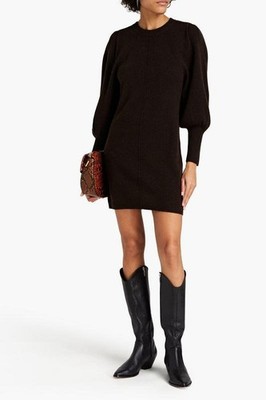 Women Ba&sh Dress Brown Wool XS