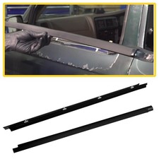 2pcs Front Door Window Seal Belt Weatherstrip Kit For 2000-2004 Toyota Tacoma