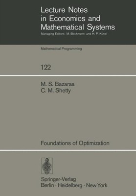 Bazaraa - Foundations of Optimization - New paperback or softback - 90 - X555z