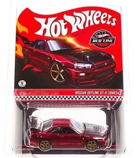 Hot Wheels RLC 2024 Selections Nissan SKYLINE GT-R (BNR34) Oxblood Red IN STOCK