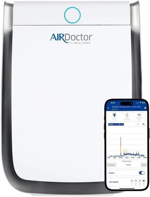 Air Doctor 3500i SMART Wi-Fi Air Purifier for Living Large Rooms 3 Stage Filters