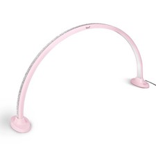Half Moon Luna Manicure Nail Table Lamp LED Light, Pink Rhinestone