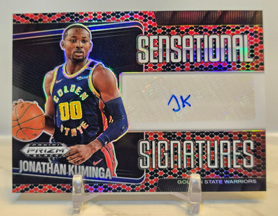 2024-25 Prizm Black JONATHAN KUMINGA Sensational Signatures SNAKESKIN PRIZM /15