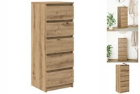 Kommode Schubladenschrank Sideboard Mit Schubladen Artisan-Eiche 37,5X35X99 Cm