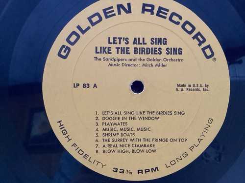 Let's All Sing Like The Birdies Sing - 12" VINYL RECORD ALBUM LP - Bild 3 von 4