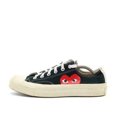 Converse Damen Comme des Garçons Play Low Top Sneaker schwarz Star 70s EU 41,5