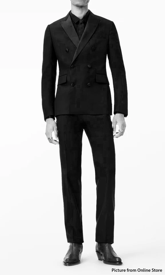 Esmoquin John Varvatos Doble Pecho 2 Piezas - Algodón Negro - Talla 56 Foto 2 de 4