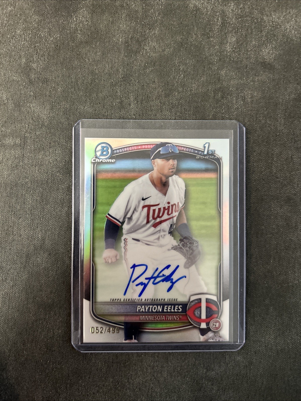 2025 Bowman Chrome Payton Eeles Refractor /499 1st Bowman Auto Twins