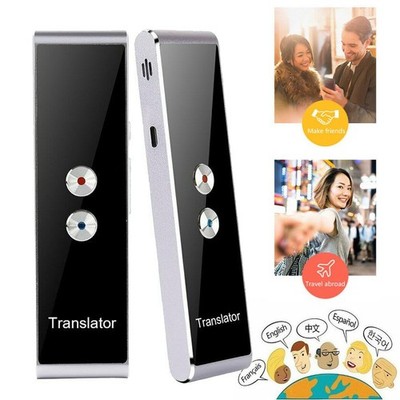 T8 Tragbar Zwei-Wege Echtzeit Voice Sprachübersetzer Smart Dolmetscher Device DE