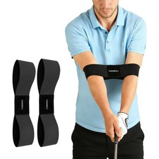 Golf Swing Training Aid Arm Band - 2 Pack for Muscle Memory Body Connection