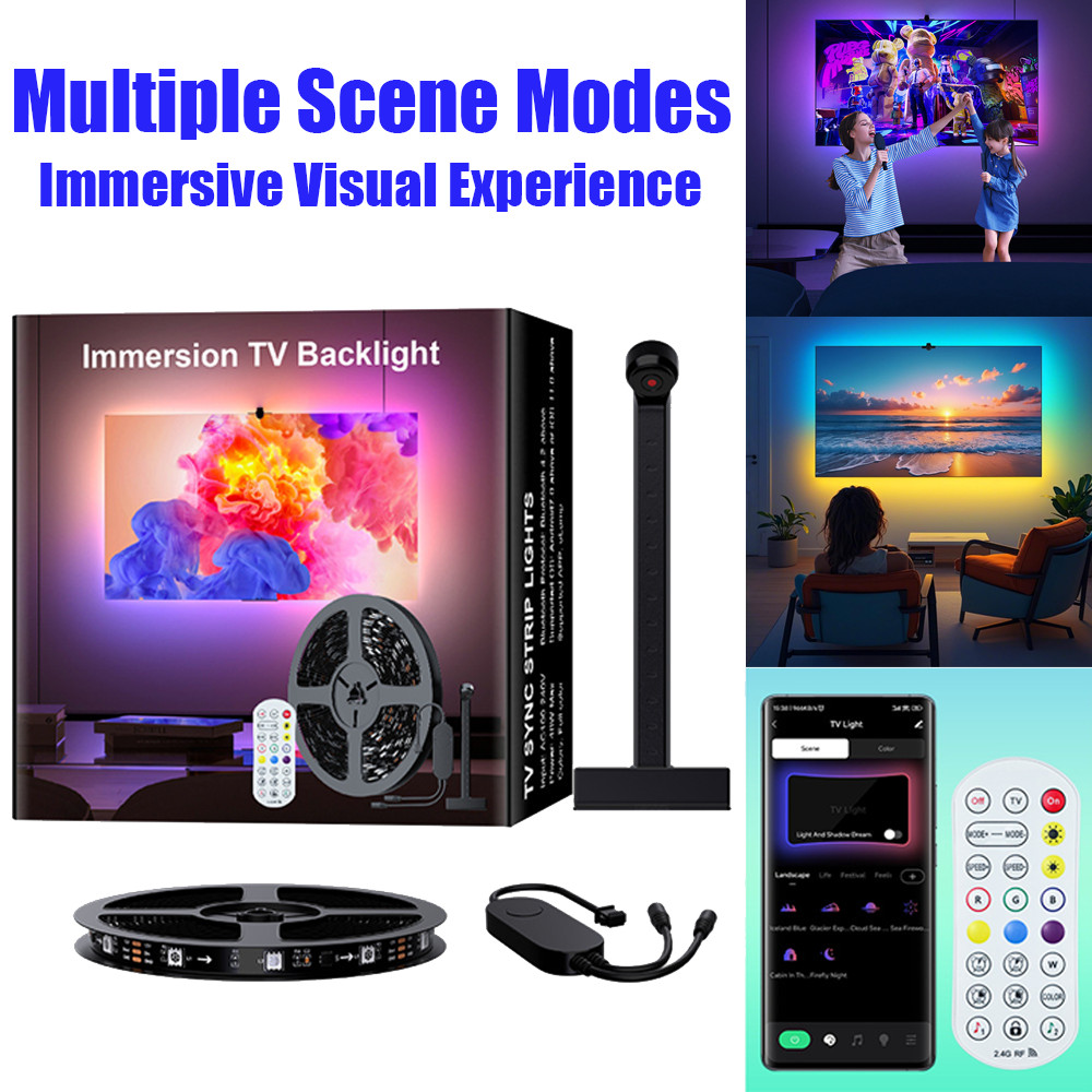 LED Lights TV Color Changing LED Smart TV Backlight With 55 to 60 inch TV Camera