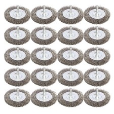 20PCS 3 Inch Stainless Steel Wire Wheel Brushes Kit for Drill with 1/4-Inch S...