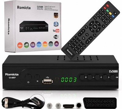 Satelliten Receiver DVB-S2 HDMI PVR EPG USB Mediaplayer Schwarz 1080p, HDTV