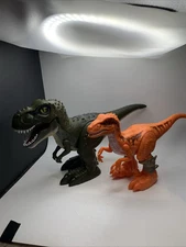 ZURU Robo Alive Attacking T-Rex Raptor Lot Dinosaur Robotic Pet Walking Roaring