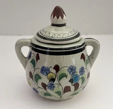 Tonala Mexican Pottery Ken Edwards El Palomar Sugar Bowl w/ Handles SALE!