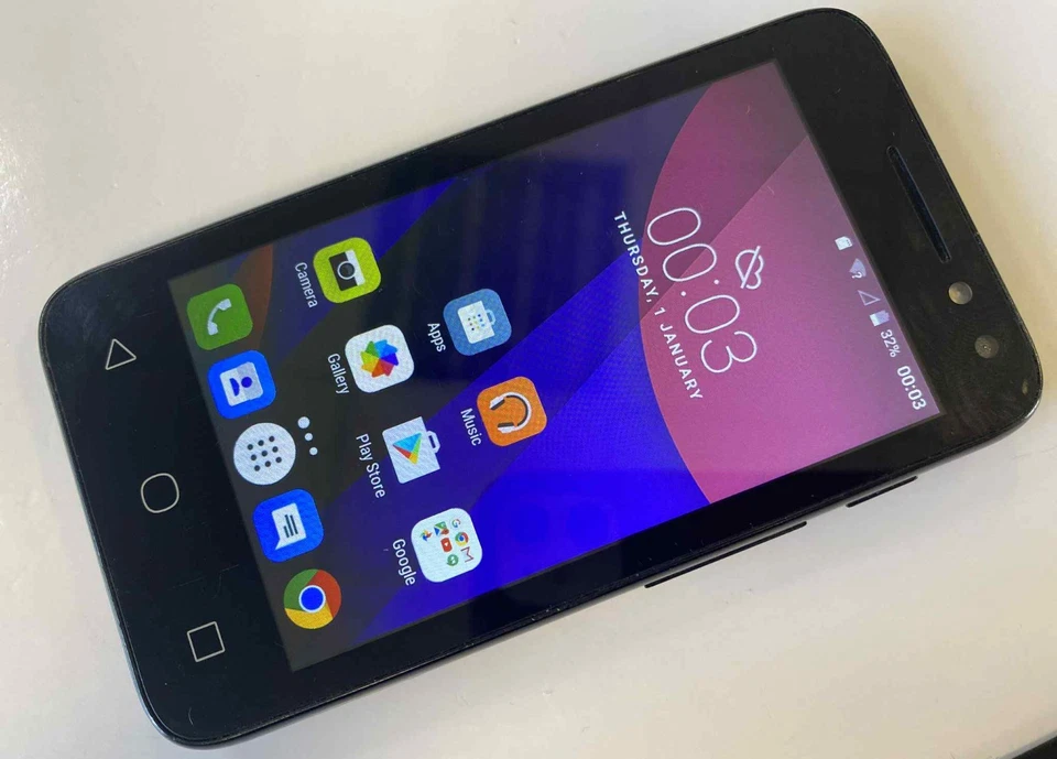 Alcatel Pixi 4 (4) 4034X - Smartphone (Unlocked) Android 6 Compact Mobile Black - Image 2 of 4