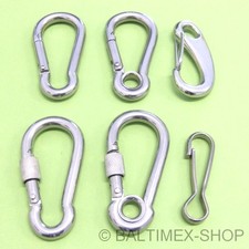 Karabiner Haken Edelstahl A4 Karabinerhaken Sicherung Schnapphaken Sonnensegel