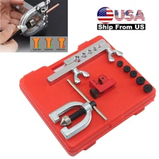 Double Flaring Copper Aluminum Soft Steel Brake Line & Brass Tubing Tool Kit