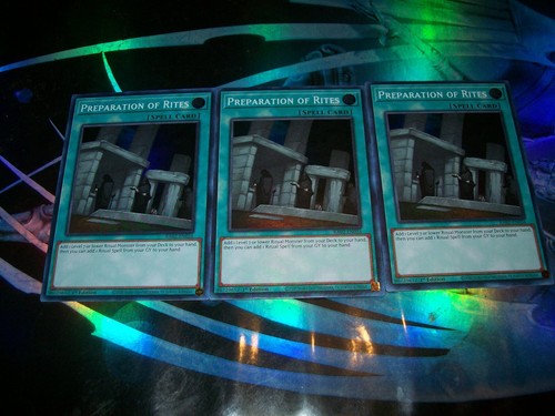 3x Preparation of Rites 1st Edition Super Rare RA02-EN056 Yu-Gi-Oh!