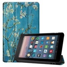 For All-New Amazon Fire 7 2019 7" inch Tablet Flip Thin Leather Case Stand Cover