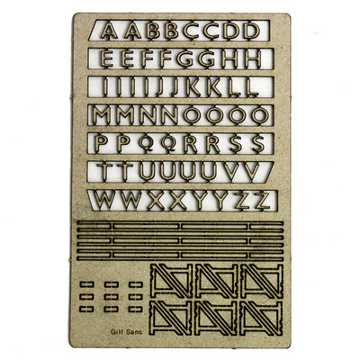 LASER CUT LETTERING FOR ROOF TOP SIGNS OO / N GAUGE MODEL RAILWAY ...