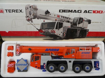 CONRAD 2104 TEREX DEMAG AC 100/4 Bruns Metall Baukran Mobile 1/50 OBLUE