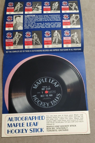 1966 NHL Hockey Talks Full Set x10 Toronto Maple Leafs Records Horton Armstrong - Picture 14 of 23