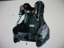 SEAC Ego Scuba Diving BCD, Black/Red - Size XXS