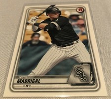 2020 Bowman Baseball Prospects Nick Madrigal Chicago White Sox base card #BP-101