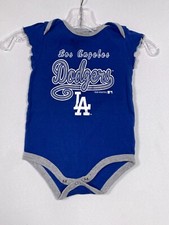Los Angeles Dodgers MLB Blue Romper Bodysuit Baby Toddler Girl's 12 Months