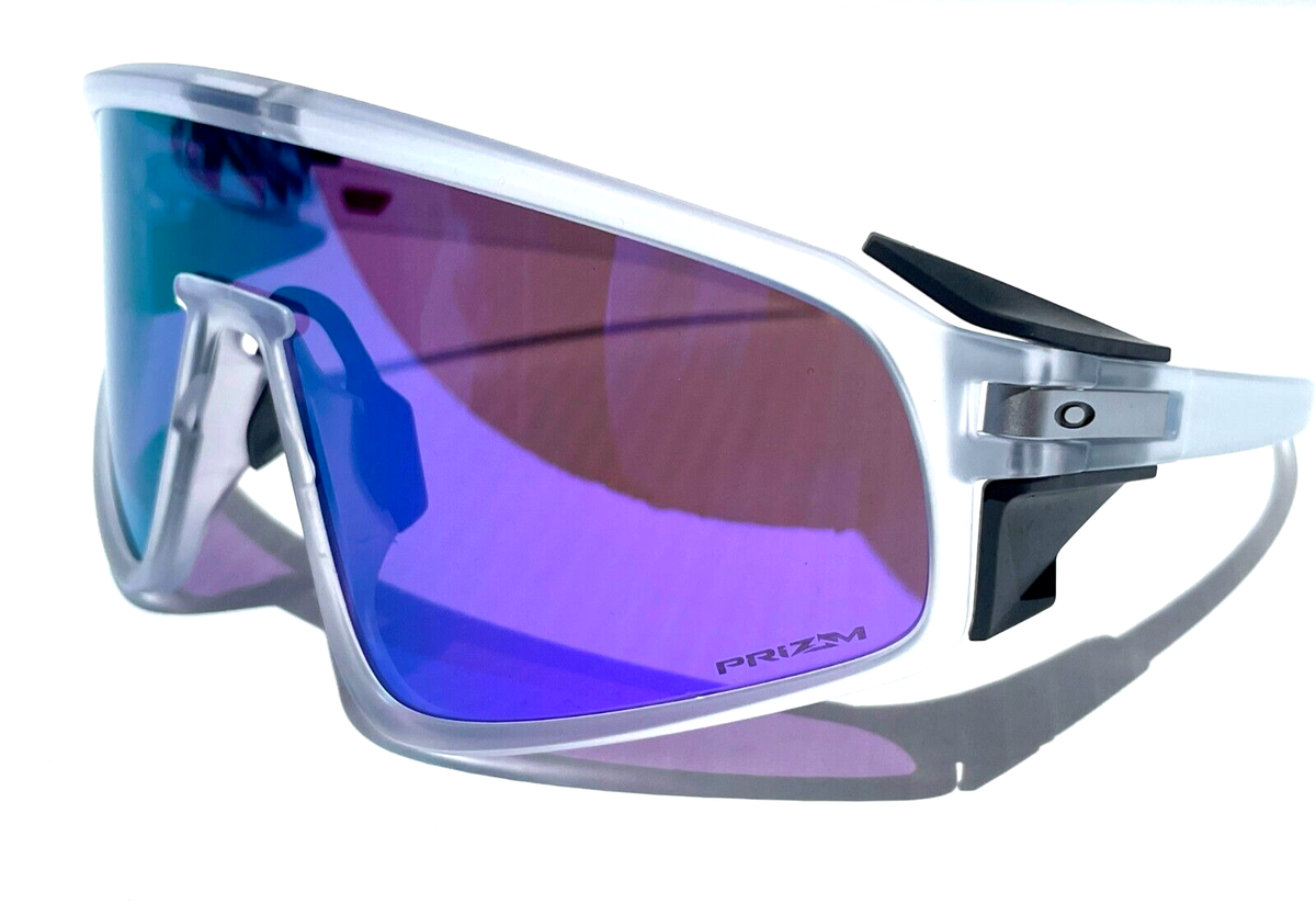 NEW Oakley LATCH PANEL Matte Clear PRIZM Purple Lens Sunglass 9404